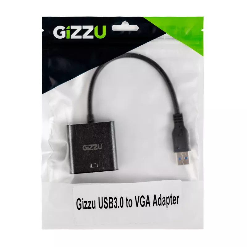 Adaptador UGREEN USB 3.0 para VGA – Conversor de Vídeo Externo Full HD 1080p, Ficha USB-A para Conector Fêmea VGA, Alimentado pelo Barramento, Preto