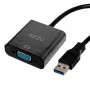 Adaptador UGREEN USB 3.0 para VGA – Conversor de Vídeo Externo Full HD 1080p, Ficha USB-A para Conector Fêmea VGA, Alimentado pelo Barramento, Preto