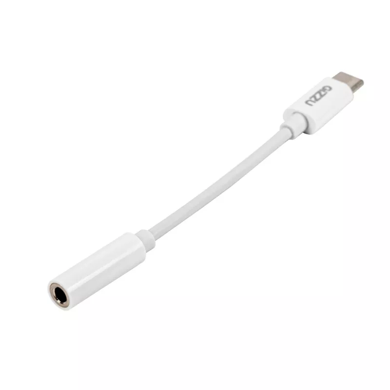 Adaptador de áudio Gizzu USB Type-C para 3,5 mm AUX - branco