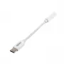 Adaptador de áudio Gizzu USB Type-C para 3,5 mm AUX - branco