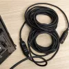 Cabo de extensão ativa USB3.0 Gizzu 10m – cabo repetidor SuperSpeed 5Gbps com amplificador de sinal, USB-A macho para fêmea, alimentado por bus com porta DC opcional, preto