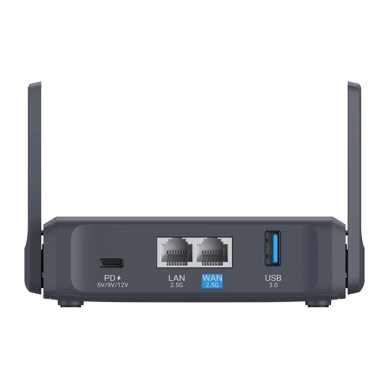 Router WLAN Gigabit dual-band GL.iNet Slate 7 AC750 com OpenWrt, USB 2.0, slot MicroSD, suporte VPN