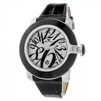 GLAM ROCK GR32083 Relógio de Senhora 44mm pele branca