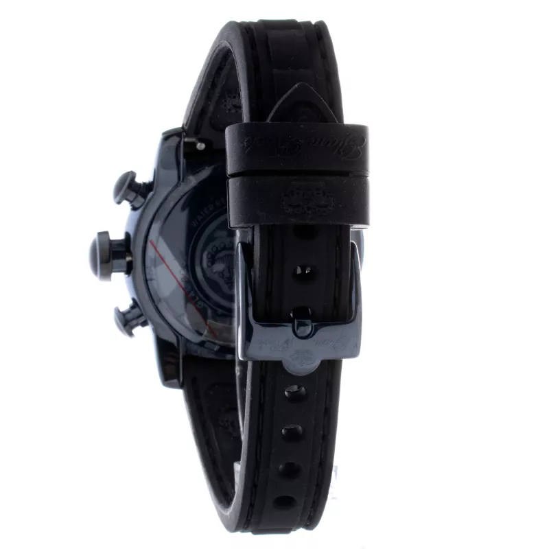 GLAM ROCK GR50112 Miami relógio cronógrafo de quartzo suíço de mulher 42mm silicone preto