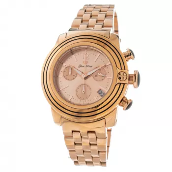 Relógio de mulher GLAM ROCK GR31112 40mm quartzo suíço cronógrafo couro branco