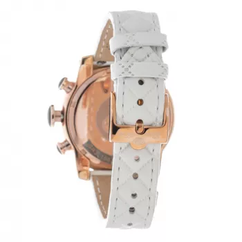 Relógio de mulher GLAM ROCK quartzo GR32166R 44 mm pulseira de silicone branca