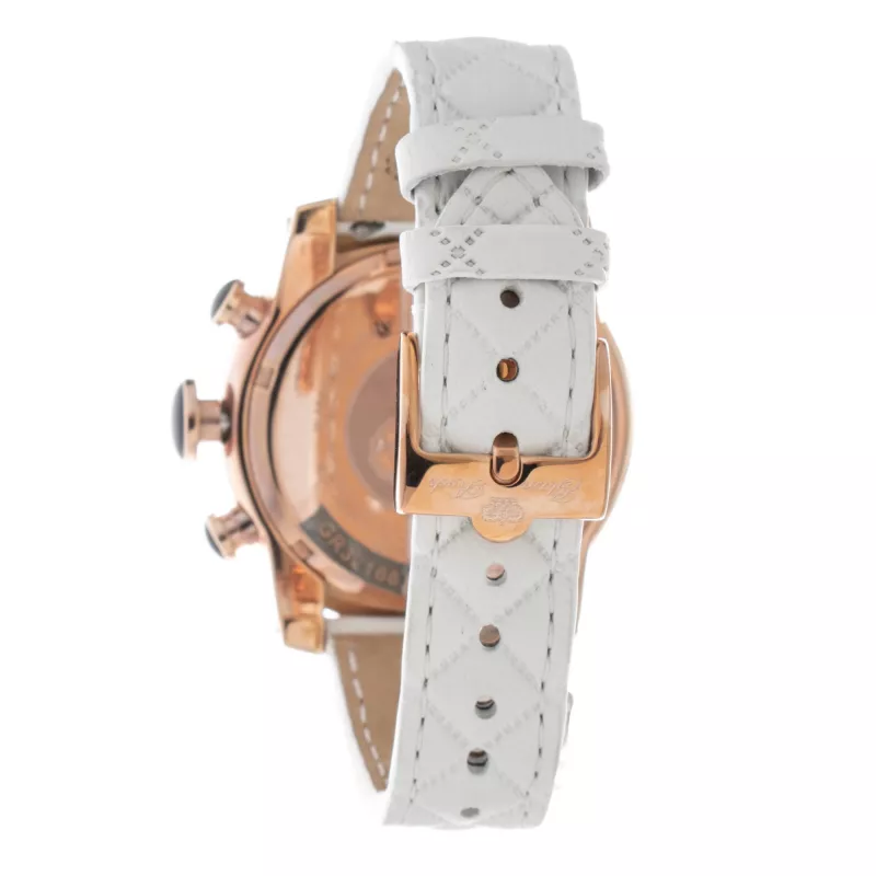 Relógio de mulher GLAM ROCK quartzo GR32166R 44 mm pulseira de silicone branca