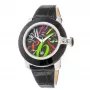 GLAM ROCK relógio de senhora de quartzo suíço GR32018-BB (44mm) – bisel de cerâmica preto, bracelete de silicone