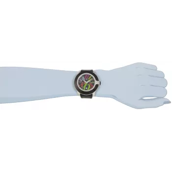 Relógio de senhora GLAM ROCK GR32018 Miami Collection 44mm quartzo suíço aço inoxidável pele preta