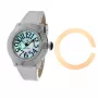 Relógio de mulher GLAM ROCK GR32050 44 mm cronógrafo de quartzo suíço bracelete de silicone branco