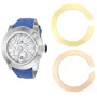 Relógio de mulher GLAM ROCK GR32080 Miami 44mm quartzo suíço branco silicone