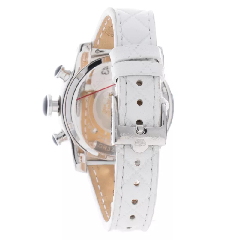 Relógio GLAM ROCK mulher GR32153P 44mm quartzo suíço aço inoxidável luneta em cerâmica bracelete de silicone preto