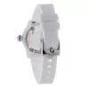 GLAM ROCK relógio para senhora GR64005 (40mm) – quartzo suíço, moldura de cerâmica branca, bracelete de silicone