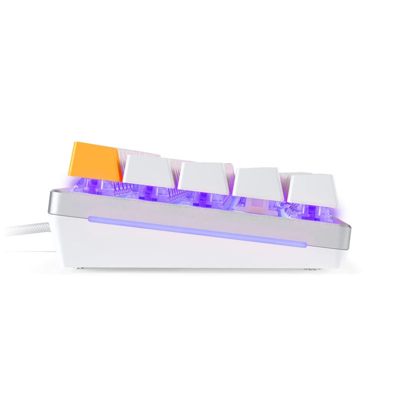 Teclado Glorious GMMK 2 Compact - Fox Switches, layout nórdico, branco