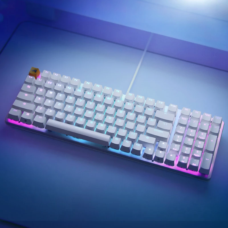 Teclado Glorious GMMK 2 Full-Size - Fox Switches, layout NO, branco