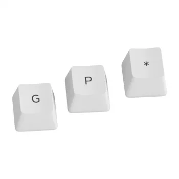 Glorious GPBT teclas - 115 teclas PBT, ISO, layout ES, Arctic White