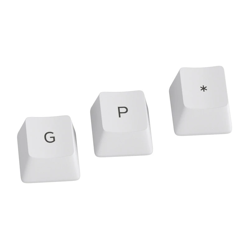 Glorious GPBT teclas - 115 teclas PBT, ISO, layout ES, Arctic White