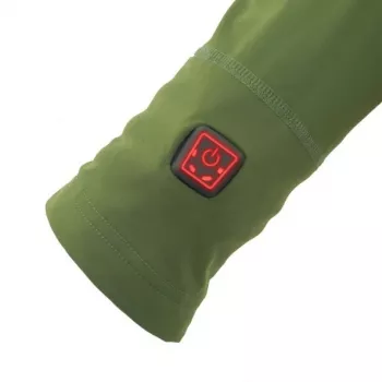 Camisola térmica aquecida Glovii GJ1CS decote redondo manga comprida Preto Unissexo