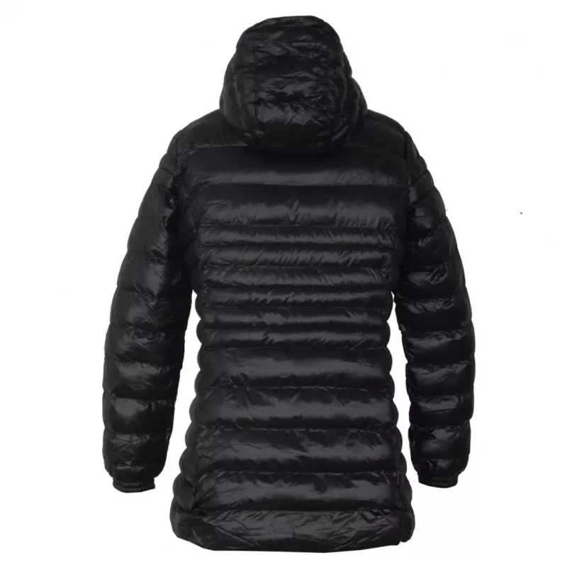 Glovii GTFBL casaco softshell aquecido para mulher com aquecimento em fibra de carbono, 3 modos, bateria recarregável, preto