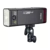 Godox AD200Pro II kit de flash de mão com Bare Bulb & Fresnel Head, 200Ws, TTL/HSS, sistema X de 2,4GHz