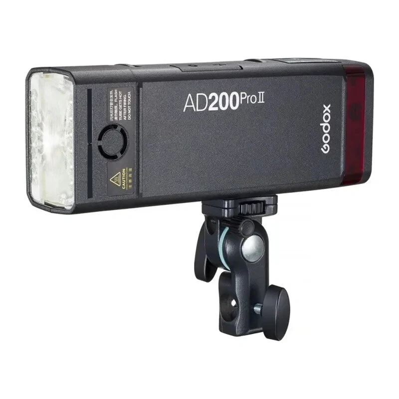 Godox AD200Pro II kit de flash de mão com Bare Bulb & Fresnel Head, 200Ws, TTL/HSS, sistema X de 2,4GHz