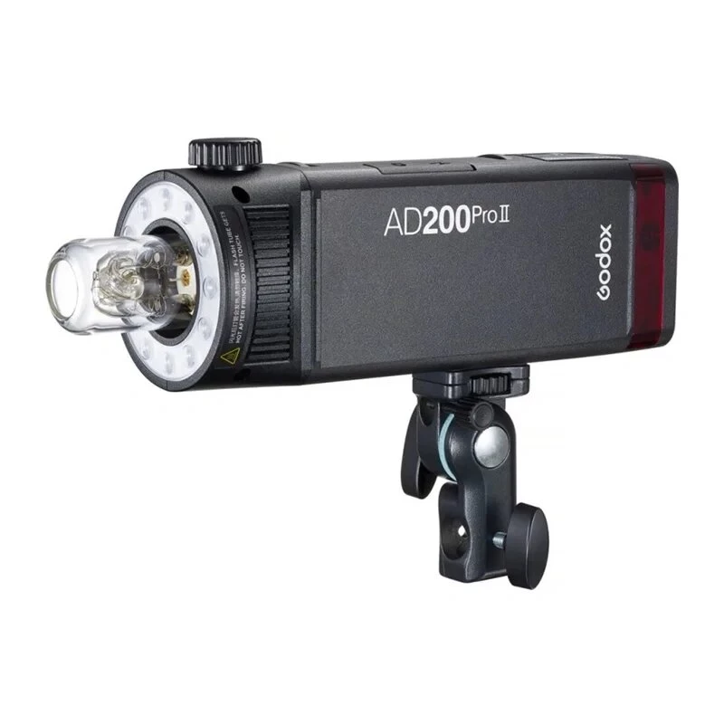 Godox AD200Pro II kit de flash de mão com Bare Bulb & Fresnel Head, 200Ws, TTL/HSS, sistema X de 2,4GHz