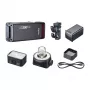 Godox AD200Pro II kit de flash de mão com Bare Bulb & Fresnel Head, 200Ws, TTL/HSS, sistema X de 2,4GHz