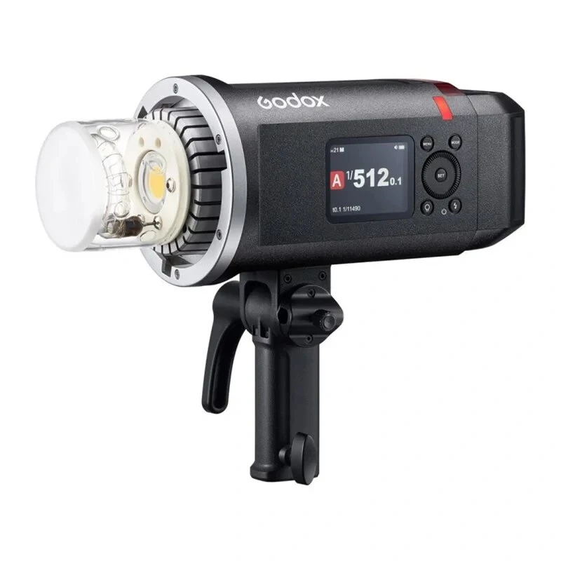 Flash GODOX AD600BMII Wistro para encaixe Bowens 600Ws monolight de estúdio exterior com sistema 2,4G X, HSS, luz de modelação LED de 10W, alimentado por bateria