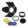 GODOX BD-10 AD300PRO kit de aletas para cabeça de flash com 4 filtros de cor, montagem magnética, liga de alumínio