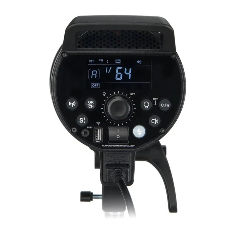 Flash de estúdio Godox DP400IIIV 400Ws com luz de modelação LED de 30W, sistema 2,4G Wireless X, encaixe Bowens, 5600K