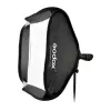 Godox SFGV8080 Softbox prateada 80x80cm com encaixe Bowens, grelha de 40°, difusor interno e externo, montagem rápida