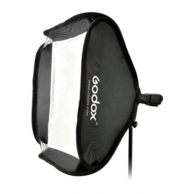 Godox SFGV8080 Softbox prateada 80x80cm com encaixe Bowens, grelha de 40°, difusor interno e externo, montagem rápida