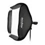 Godox SFGV8080 Softbox prateada 80x80cm com encaixe Bowens, grelha de 40°, difusor interno e externo, montagem rápida