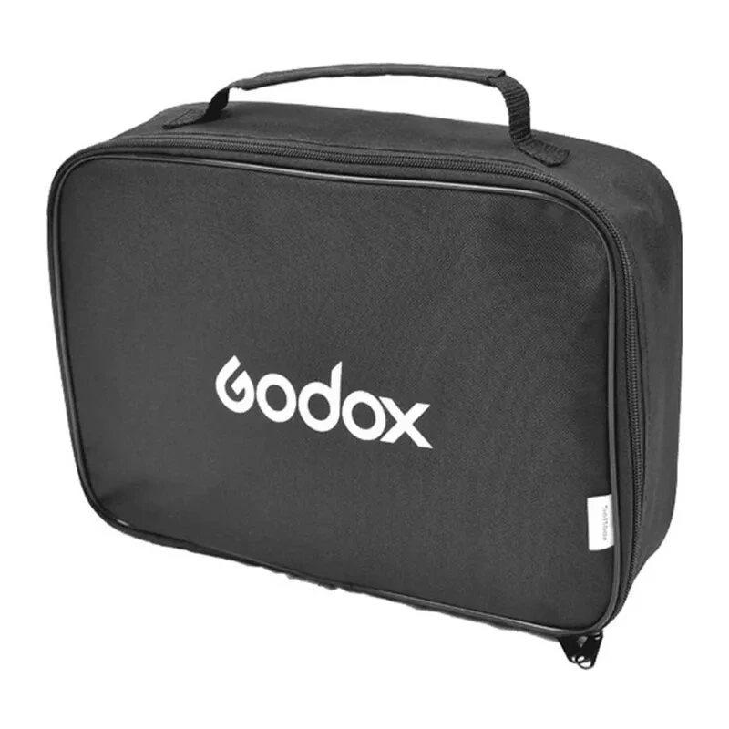 Godox SFUV5050 softbox quadrada dobrável 50x50cm com suporte tipo S, interior prateado, difusores removíveis e bolsa de transporte