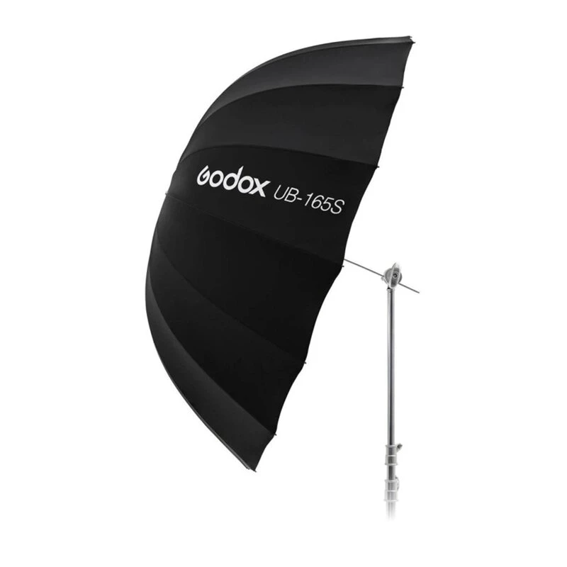 Godox UB-165S guarda-chuva parabólico profundo prateado de 165cm