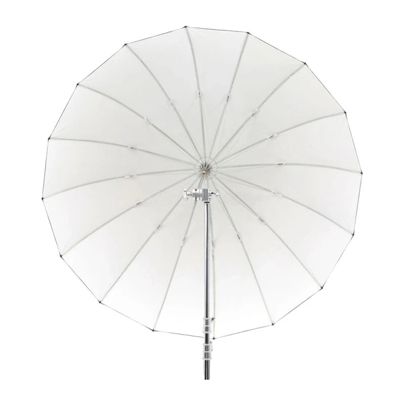 Sombrinha parabólica refletora GODOX UB-165W 165cm com 16 varetas prateadas e bolsa de transporte