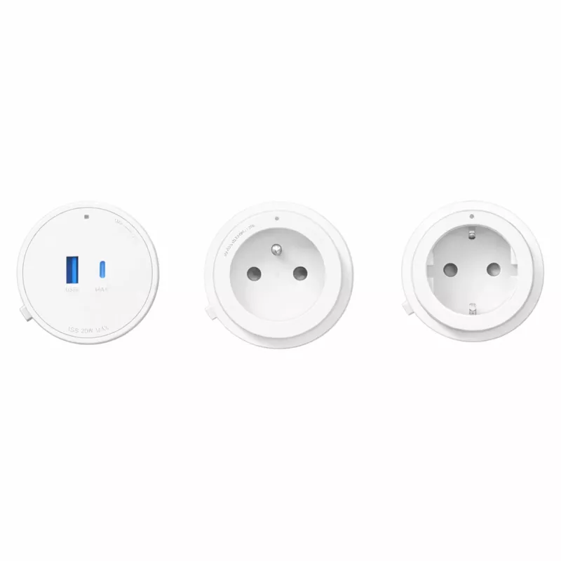 GONEO Power Track Adaptador Francês Branco