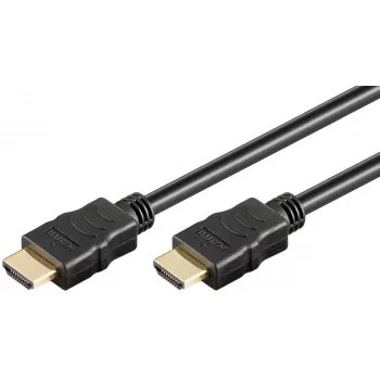 Goobay 80102 Cabo HDMI High-Speed com Ethernet, Soft, 1,5 m, Preto