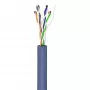 Cabo de rede Goobay Cat 6a U/UTP, 305 m, cobre maciço, AWG 23, LSZH, azul (96097)