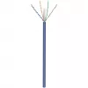 Cabo de rede Goobay CAT 6a U/UTP 50 m azul - cobre maciço, AWG 23/1, LSZH (96092)
