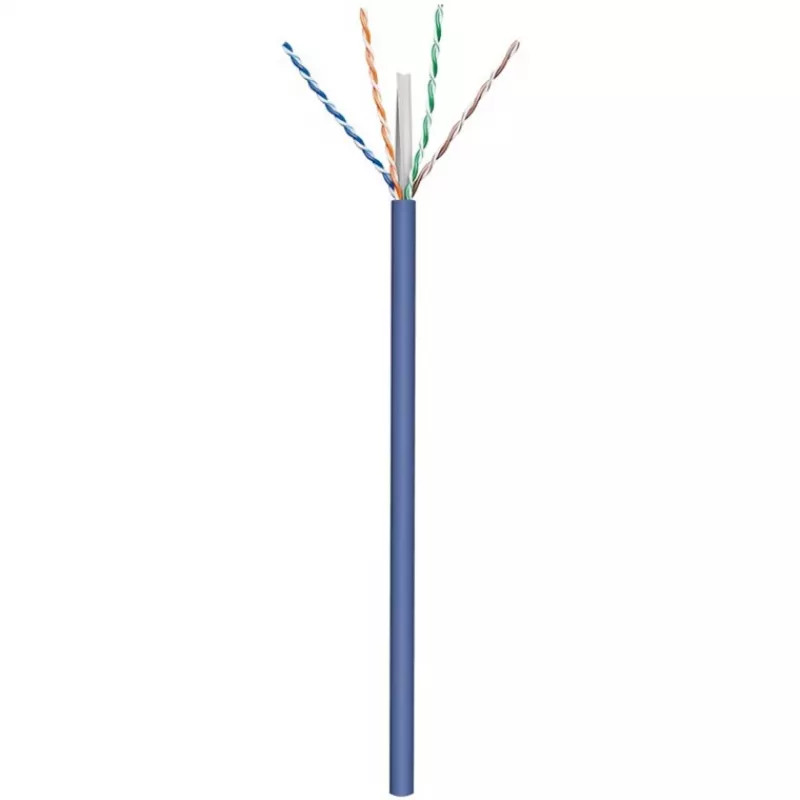 Cabo de rede Goobay CAT 6a U/UTP 50 m azul - cobre maciço, AWG 23/1, LSZH (96092)