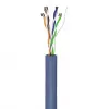 Cabo de rede Goobay CAT 6a U/UTP 50 m azul - cobre maciço, AWG 23/1, LSZH (96092)