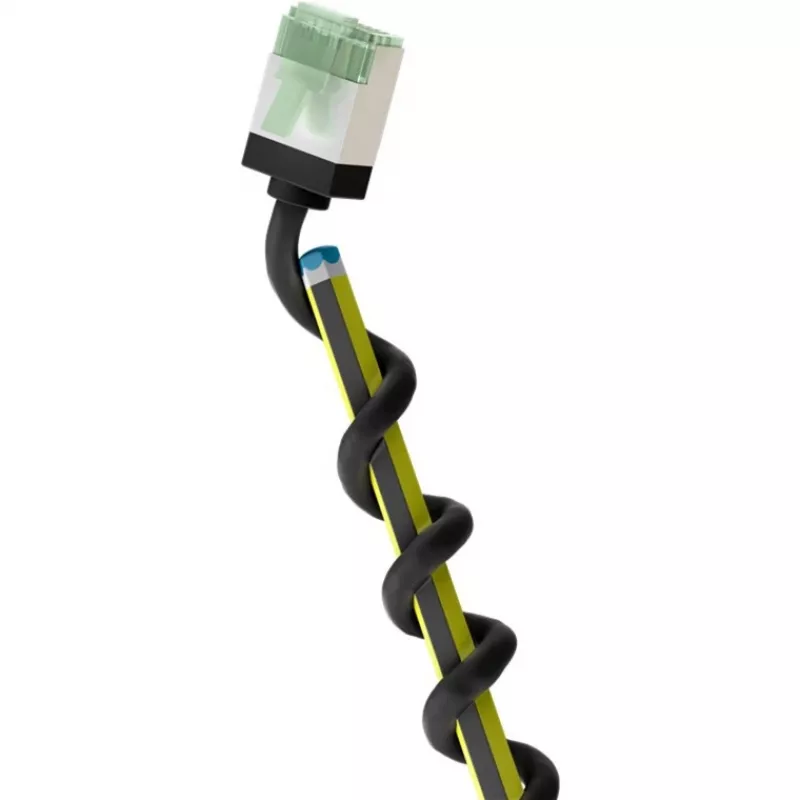 Goobay Cabo patch ultraflexível Cat 8.1 Slim U/FTP, fichas extracurtas, 5 m, preto (74356)