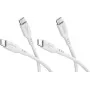 Goobay Conjunto 2x cabo de silicone USB-C, 1,5 m, branco (81244)