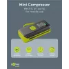 Goobay Tools Bomba de Ar a Bateria com Visor Digital, 10,3 bar, Carregamento USB-C, Luz LED, Bateria de Li-Ion 2000 mAh, Inclui Adaptadores e Bolsa de Armazenamento 77827