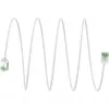 Cabo de rede U/FTP Slim ultraflexível CAT 8.1 Goobay, 0,5 m, branco, conectores extra curtos, 40 Gbps 74359