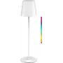 Goobay Candeeiro de mesa LED sem fios, tamanho M, 38 cm, RGBW, branco (76568)