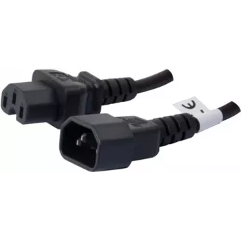 Cabo de alimentação para equipamentos térmicos Good Connections C14 para C15, 1,8 m, 10 A, 250 V, preto 808361