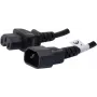 Cabo de alimentação para equipamentos térmicos Good Connections C14 para C15, 1,8 m, 10 A, 250 V, preto 808361