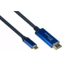 Cabo adaptador Good Connections GC 4520-CSF015B USB-C para HDMI, 4K@60Hz, 1,5m, preto